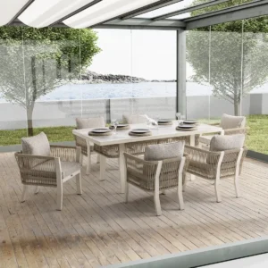 Florence Alüminyum Bahçe Balkon Masa Takımı Florence Alüminyum Bahçe Balkon Masa Takımı
