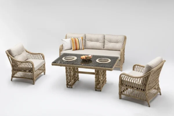 Madeo Rattan Bahçe Balkon Oturma Grubu Madeo Rattan Bahçe Balkon Oturma Grubu