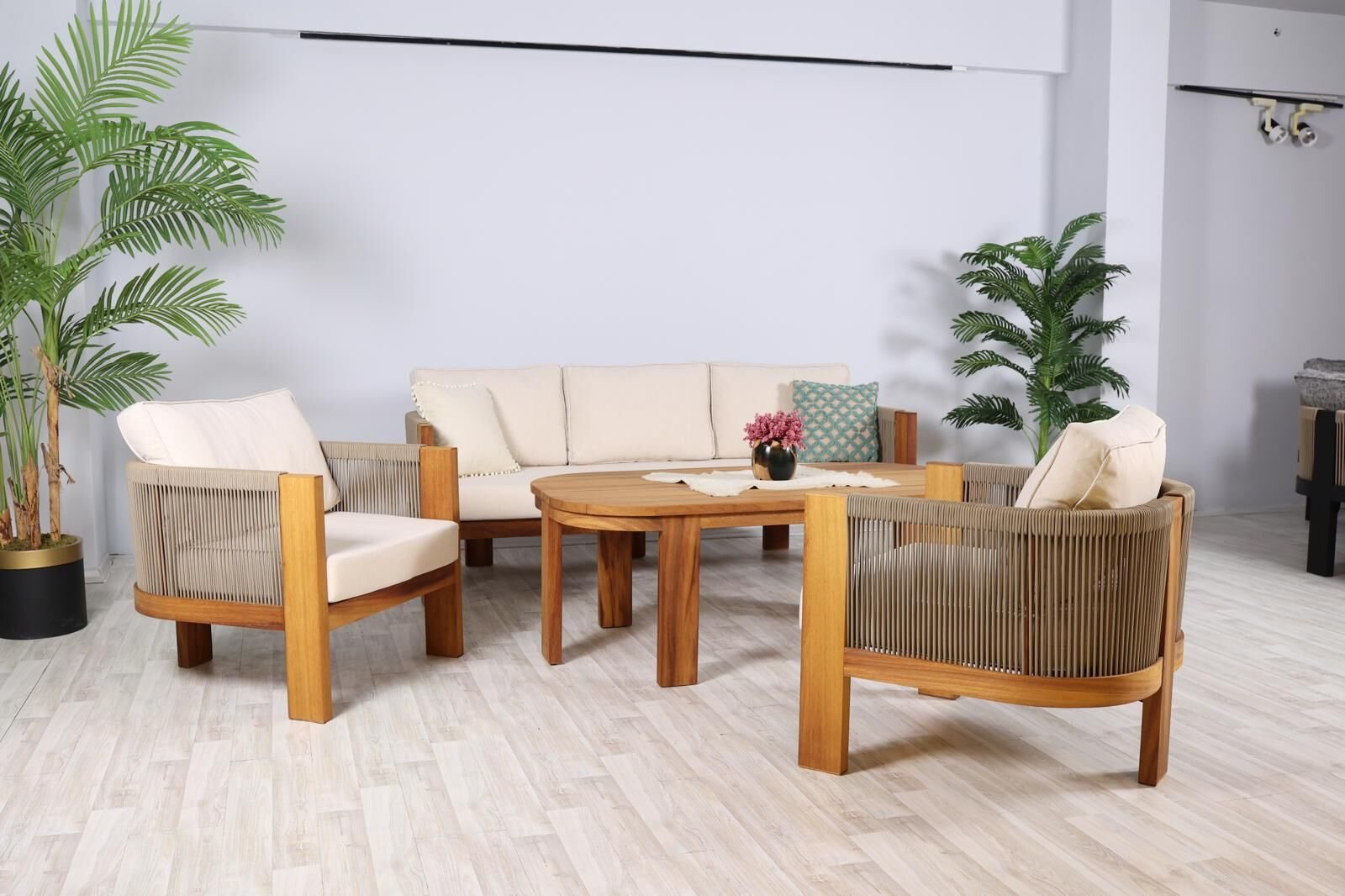 Oslo iroko bahçe takımı